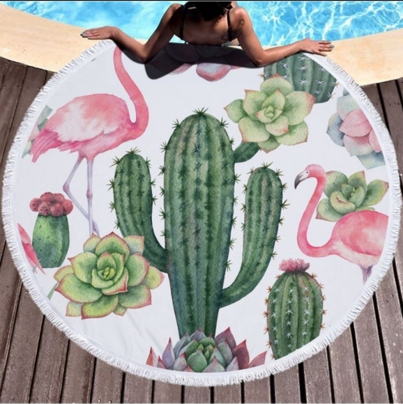 Other - Rounded beach and pool lounge towel/blanket